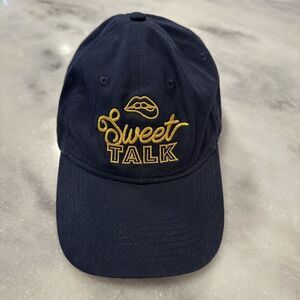 Port & Company Embroidered Sweet Talk Logo Navy Blue Baseball Cap Hat Adjustable